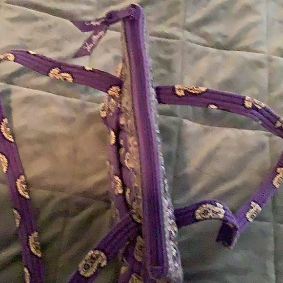 Vera Bradley, purple paisley shoulder bag - Picture 5 of 5